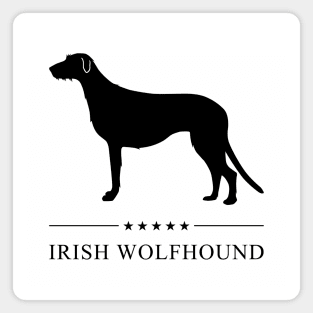 Irish Wolfhound Black Silhouette Magnet